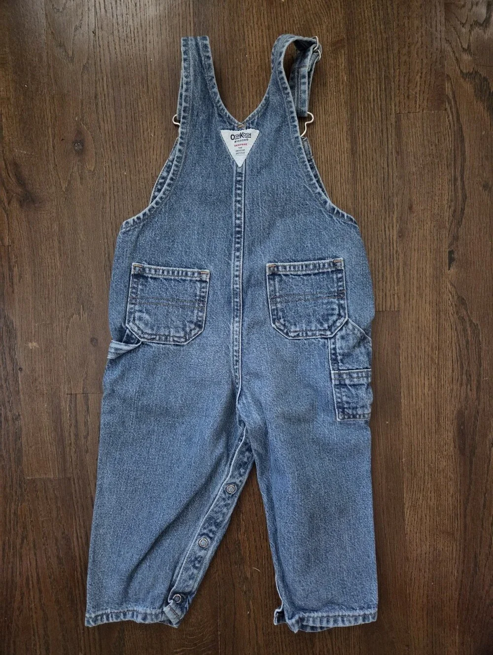 Vrg Oshkosh Boys 24M Denim Overalls